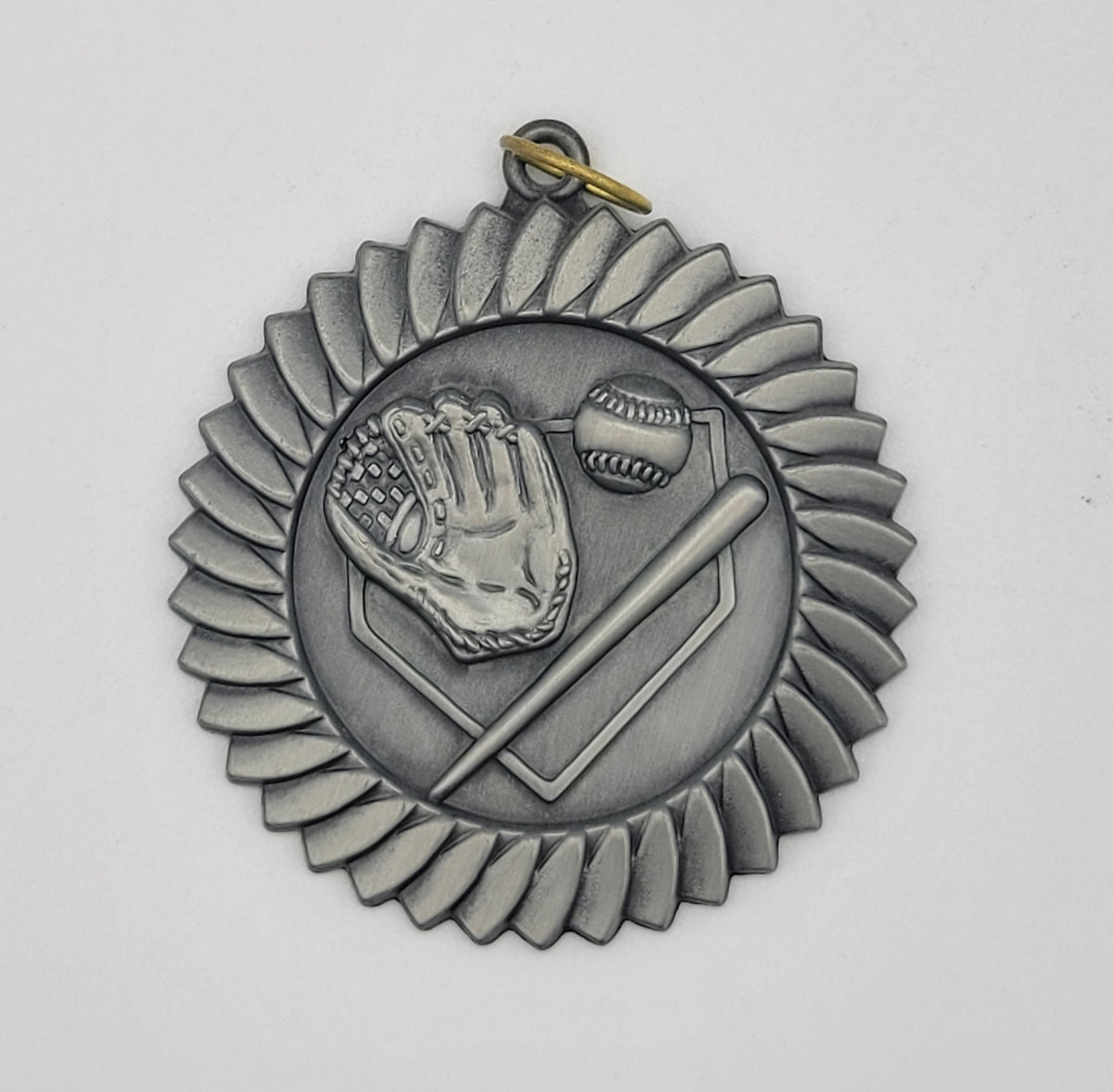 2" Silver Baseball Medal