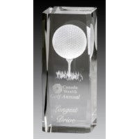 4.75" Golf Crystal Block