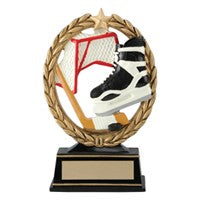 6.5" Negative Space Hockey Trophy