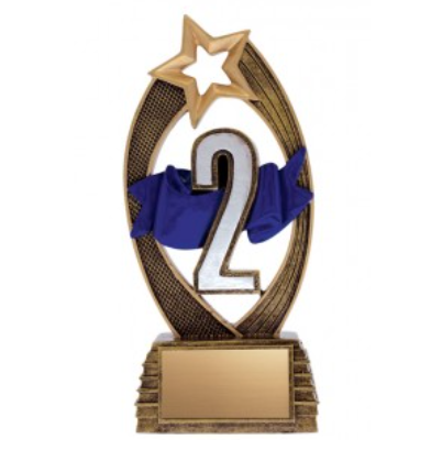 8" Velocity Second Place Trophy