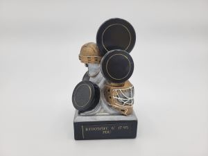 6" Pucks, Player Helmet & Goalie Helmet Hockey Trophy