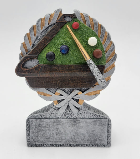 5" Full Colour Pool Trophy